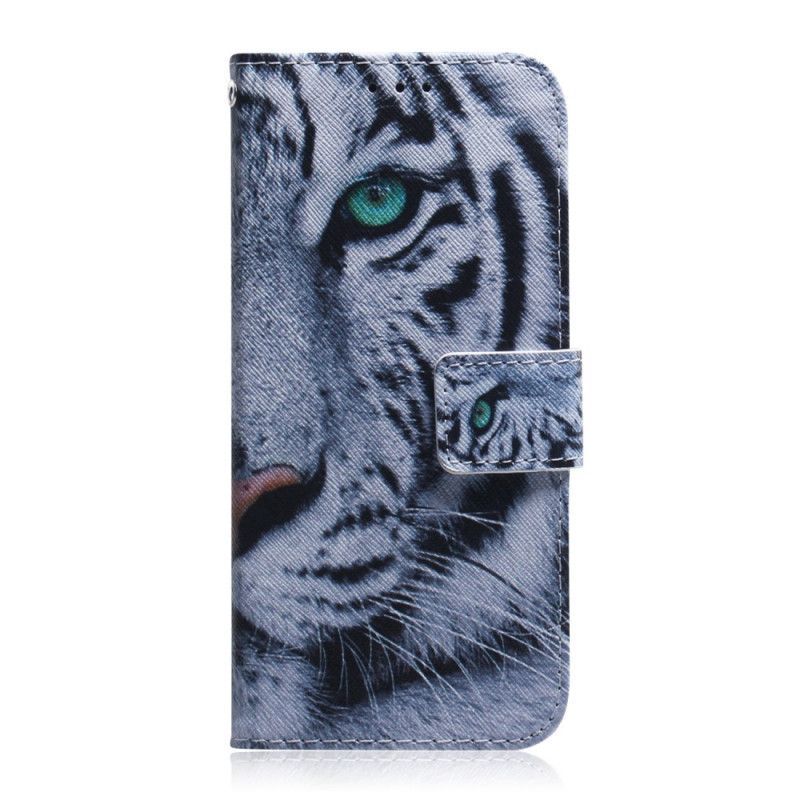 δερματινη Κάλυμμα Για Huawei P Smart Pro / Τιμή 9X Pro White Tiger