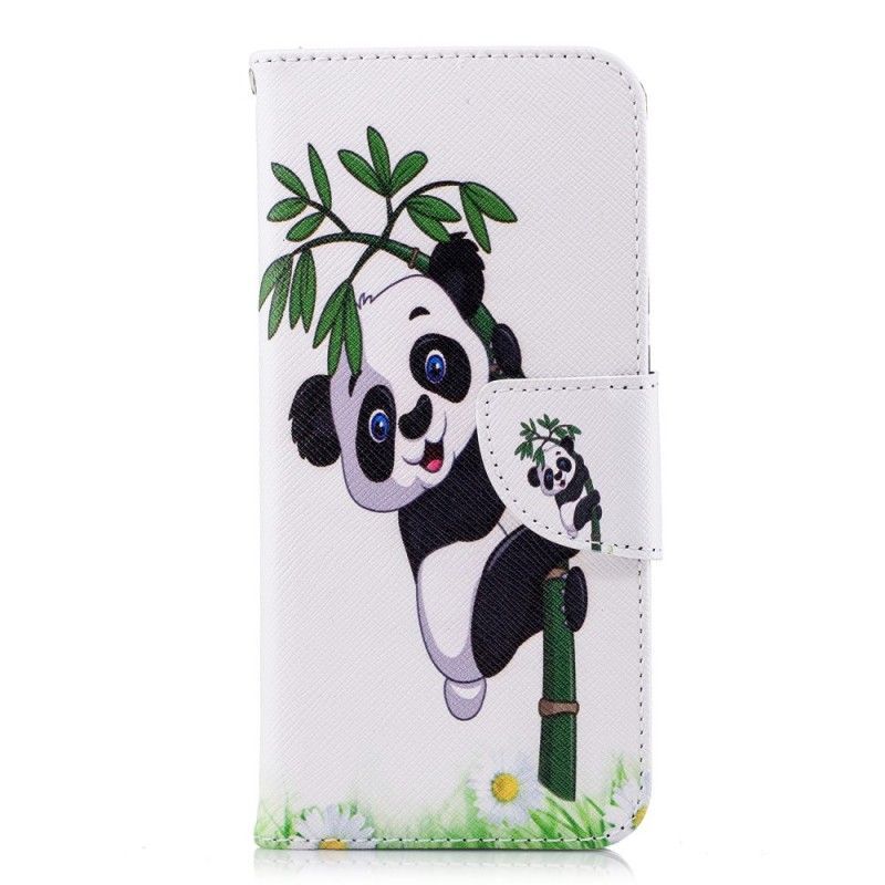 δερματινη Κάλυμμα Για Huawei P20 Panda Σε Μπαμπού