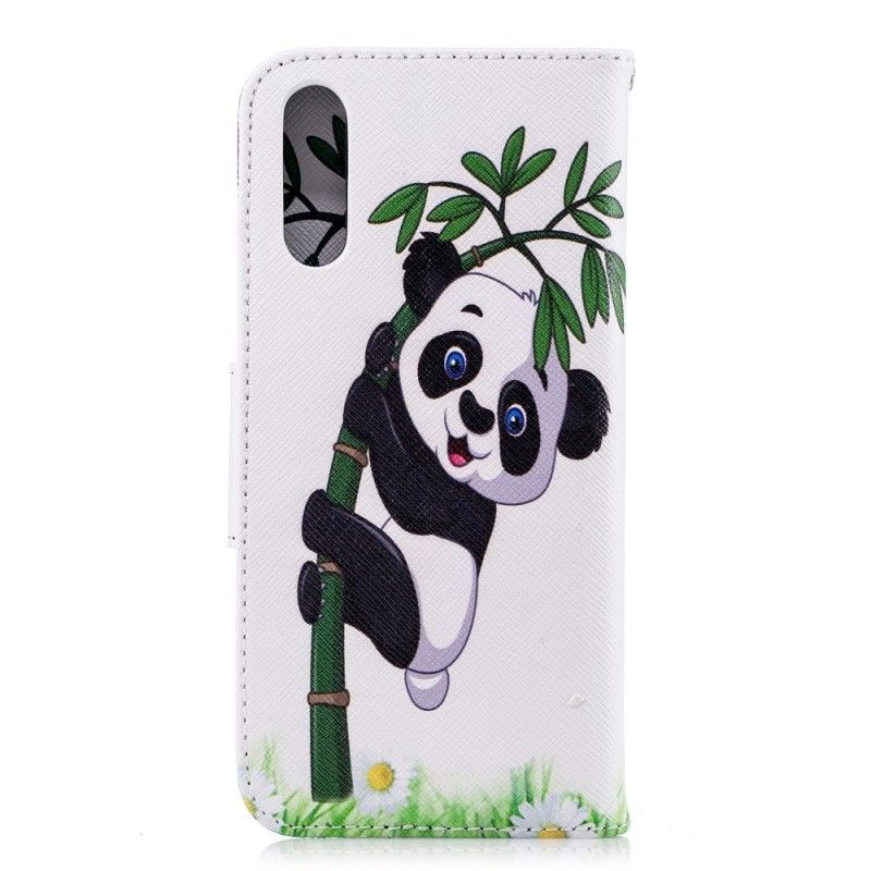 δερματινη Κάλυμμα Για Huawei P20 Panda Σε Μπαμπού