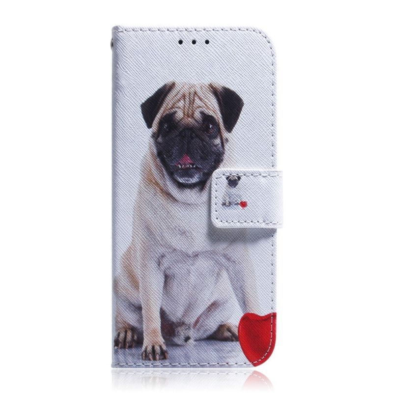 δερματινη Κάλυμμα Huawei P Smart Pro / Τιμή 9X Pro Pug Dog Πρωτότυπος