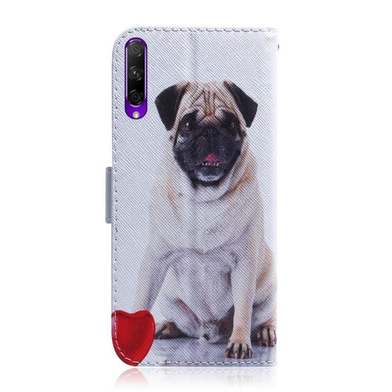 δερματινη Κάλυμμα Huawei P Smart Pro / Τιμή 9X Pro Pug Dog Πρωτότυπος