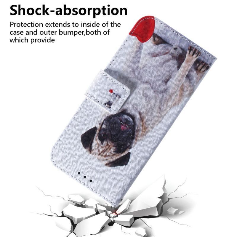 δερματινη Κάλυμμα Huawei P Smart Pro / Τιμή 9X Pro Pug Dog Πρωτότυπος