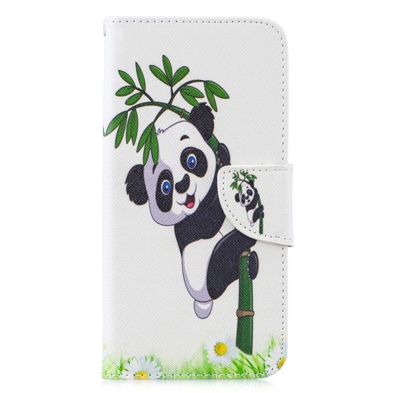 δερματινη Κάλυμμα Huawei P30 Lite Panda Σε Μπαμπού