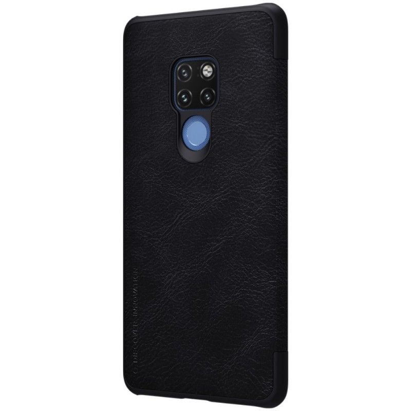 δερματινη θηκη Huawei Mate 20 Καφέ Nillkin Qin Σειρά