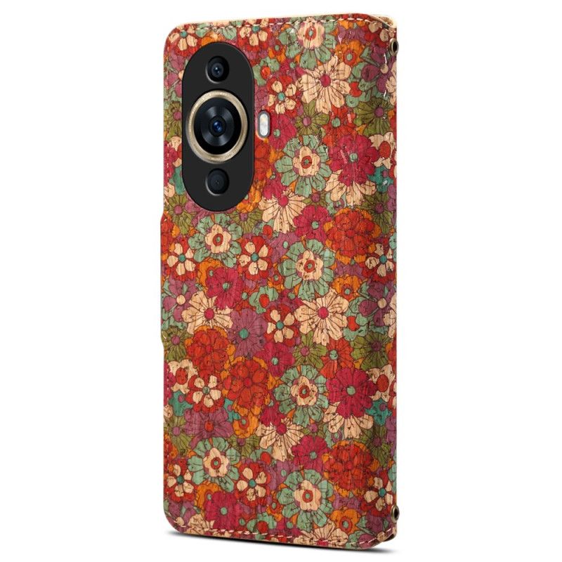 Δερματινη Θηκη Huawei Nova 12s Floral Patterns