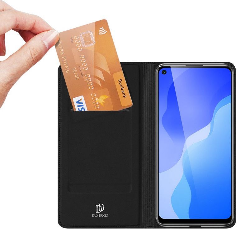 δερματινη θηκη Huawei P40 Lite 5G Μαύρο Skin Pro Dux Ducis