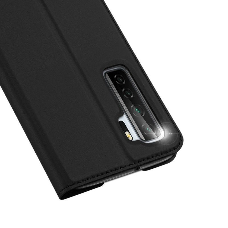 δερματινη θηκη Huawei P40 Lite 5G Μαύρο Skin Pro Dux Ducis