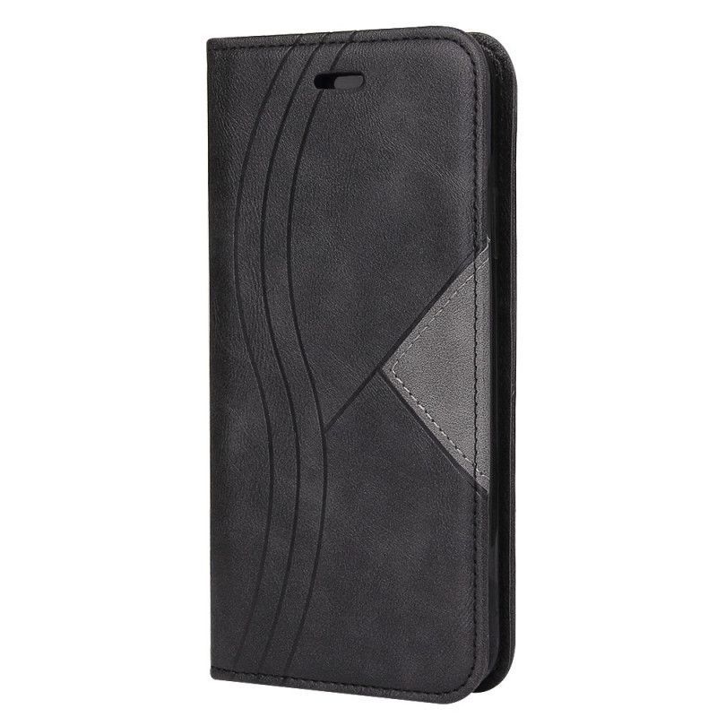 δερματινη θηκη Huawei Y6p Μαύρο Wave Leather Style