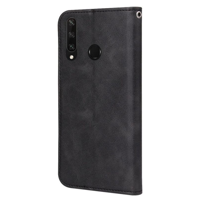 δερματινη θηκη Huawei Y6p Μαύρο Wave Leather Style