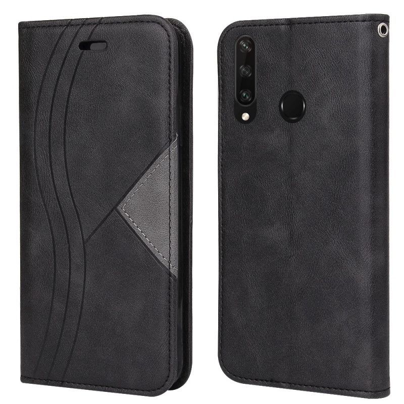 δερματινη θηκη Huawei Y6p Μαύρο Wave Leather Style