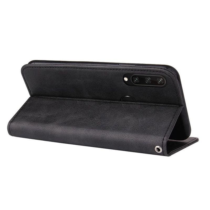 δερματινη θηκη Huawei Y6p Μαύρο Wave Leather Style