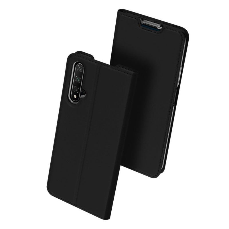 Flip Cover Honor 20 / Huawei Nova 5T Μαύρο Skin Pro Dux Ducis