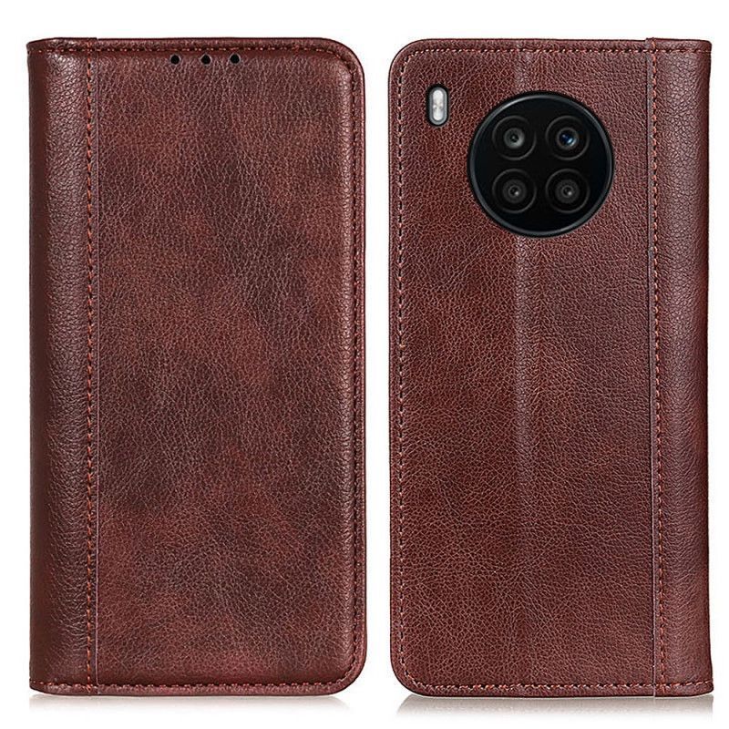 Flip Cover Honor 50 Lite / Huawei Nova 8I Split Lychee Leather Elegance