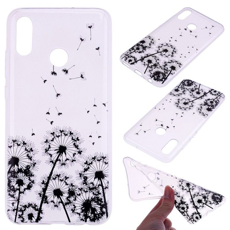 Honor 10 Lite Case / Huawei P Smart 2019 Black Dandelions