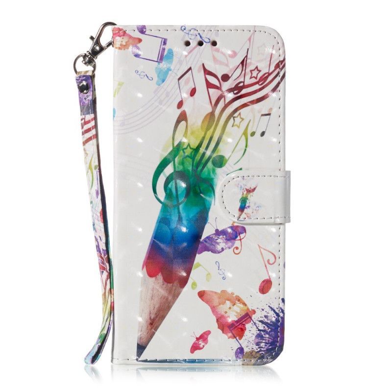 Honor 8A Cover / Huawei Y6 2019 Musical Pencils