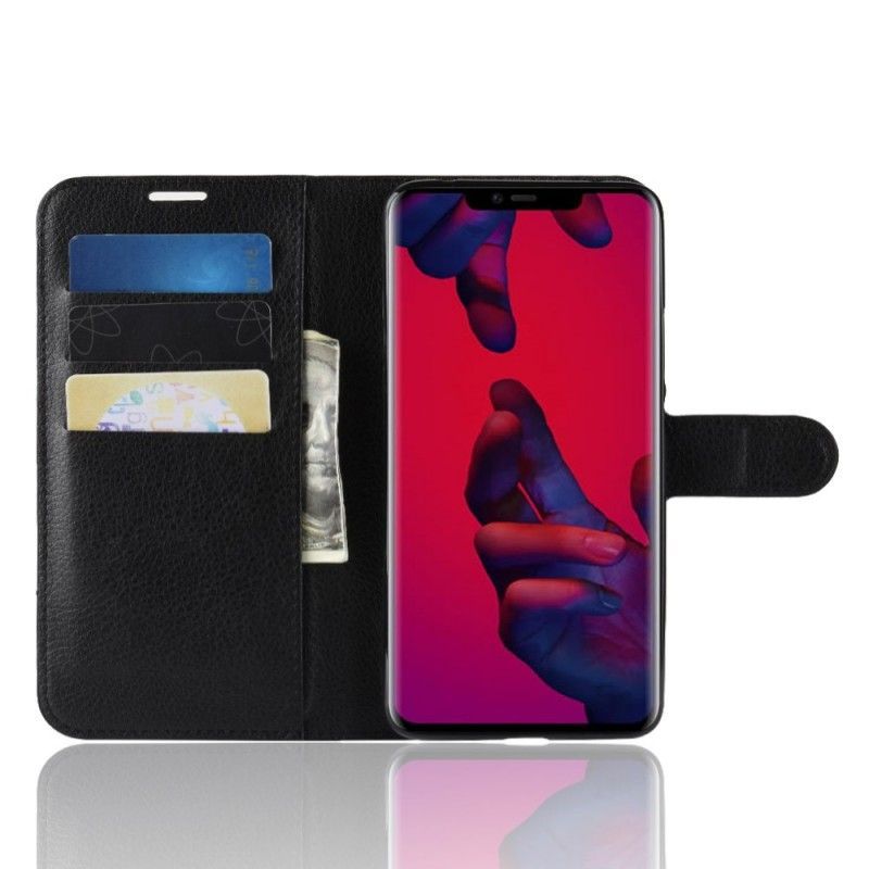 Κάλυμμα Folio Huawei Mate 20 Pro Μαύρο Κλασικό