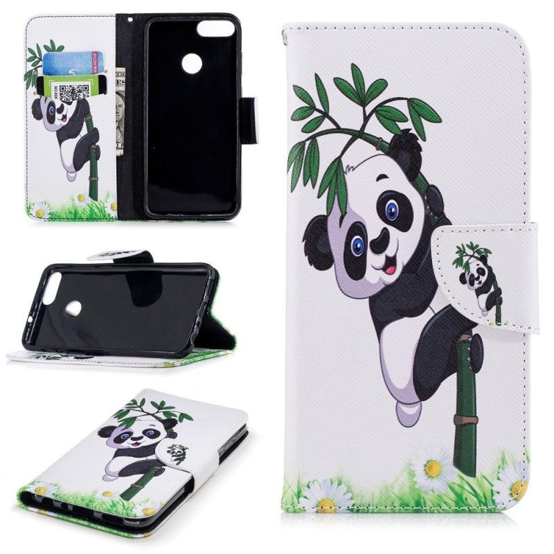 Κάλυμμα Folio Huawei P Smart Panda Σε Μπαμπού