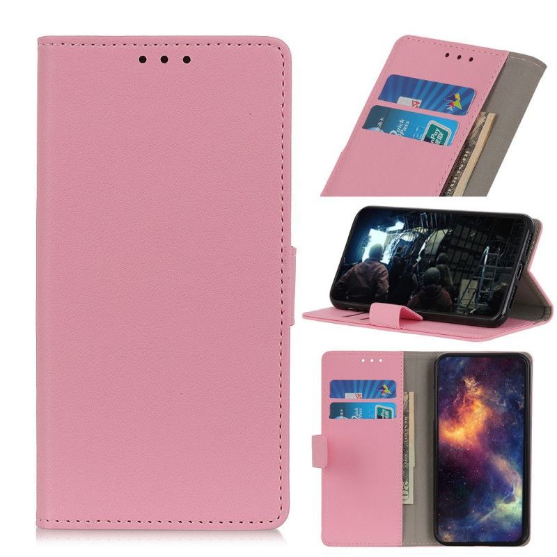 Κάλυμμα Folio Huawei P Smart Plus 2019 Γαλάζιο Κλασικό Ψεύτικο Δέρμα