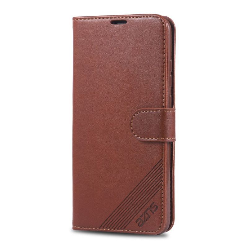 Κάλυμμα Folio Huawei P Smart Plus 2019 Μαύρο Azns Faux Leather