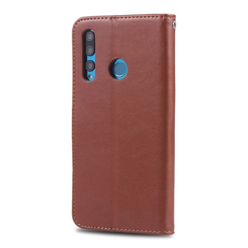 Κάλυμμα Folio Huawei P Smart Plus 2019 Μαύρο Azns Faux Leather