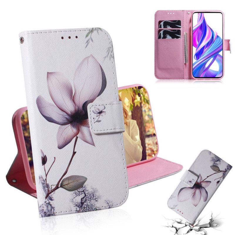 Κάλυμμα Folio Huawei P Smart Pro Θήκες Κινητών / Τιμή 9X Pro Flower Παλιό Τριαντάφυλλο