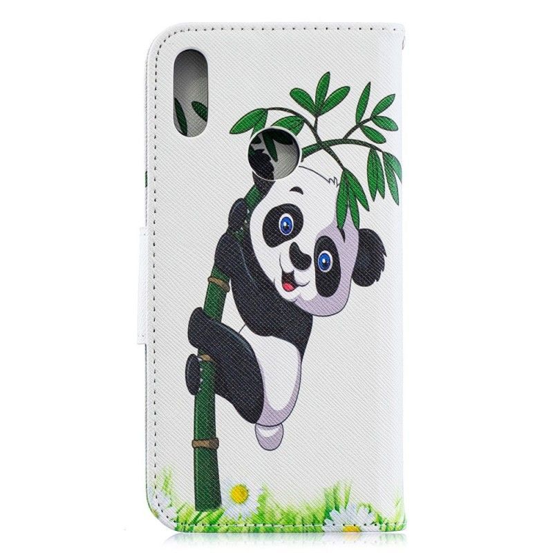 Κάλυμμα Folio Huawei Y6 2019 Panda Σε Μπαμπού