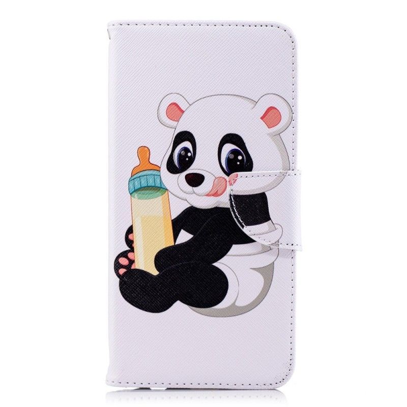 Κάλυμμα Folio Huawei Y7 2018 Θήκες Κινητών / Τιμή 7C Baby Panda