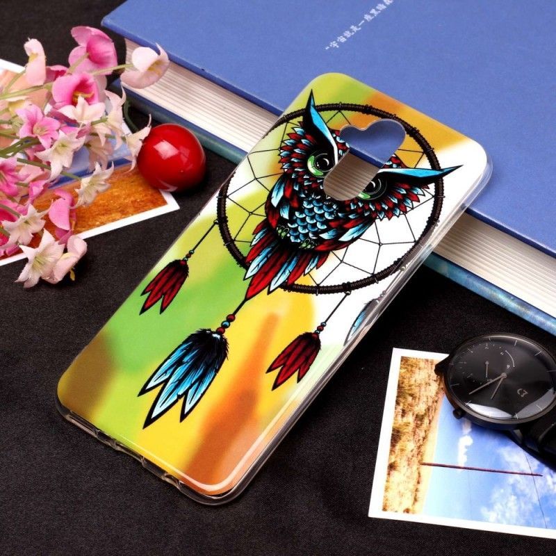 Κάλυμμα Για Huawei Mate 20 Lite Ονειροπαγίδα Φθορίζουσας Κουκουβάγιας