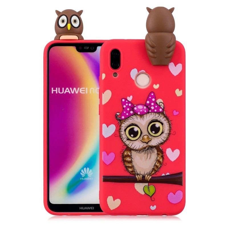 Κάλυμμα Για Huawei P20 Lite 3D Δεσποινίς Κουκουβάγια