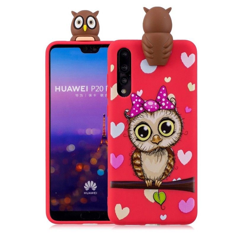 Κάλυμμα Για Huawei P20 Pro 3D Δεσποινίς Κουκουβάγια