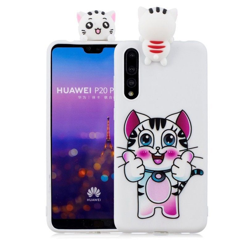 Κάλυμμα Για Huawei P20 Pro Τρισδιάστατη Διασκέδαση Με Γάτες