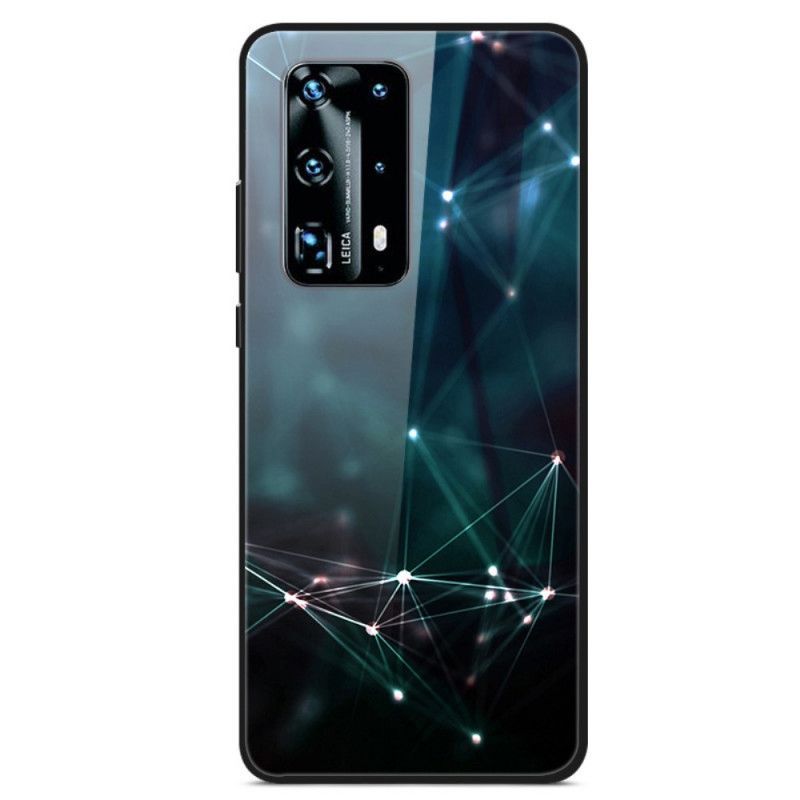 Κάλυμμα Για Huawei P40 Pro Αφηρημένα Χρώματα Από Σκληρυμένο Γυαλί