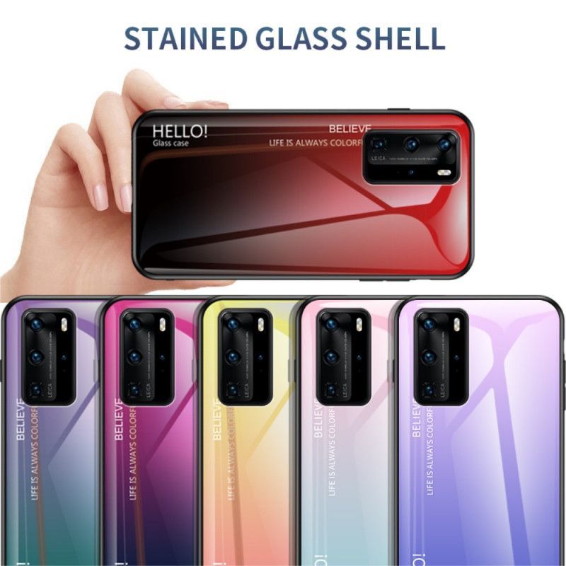 Κάλυμμα Για Huawei P40 Pro Μαύρο Γεια Σου Σκληρυμένο Γυαλί