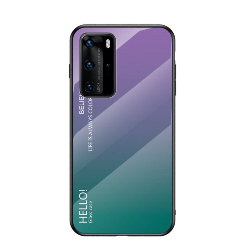 Κάλυμμα Για Huawei P40 Pro Μαύρο Γεια Σου Σκληρυμένο Γυαλί