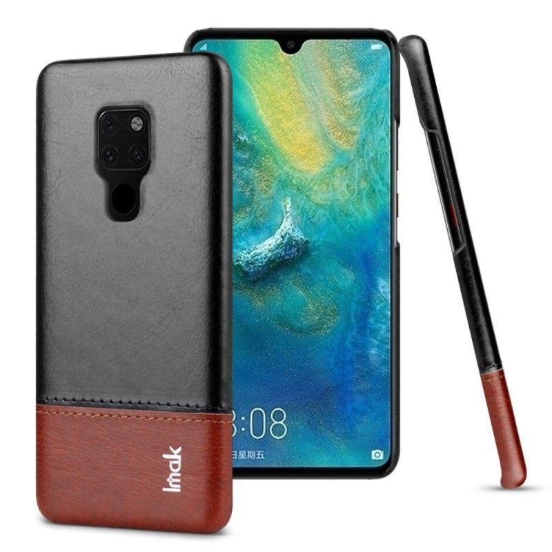 Κάλυμμα Huawei Mate 20 Μαύρο Σειρά Εφέ Δέρματος Imak Ruiyi