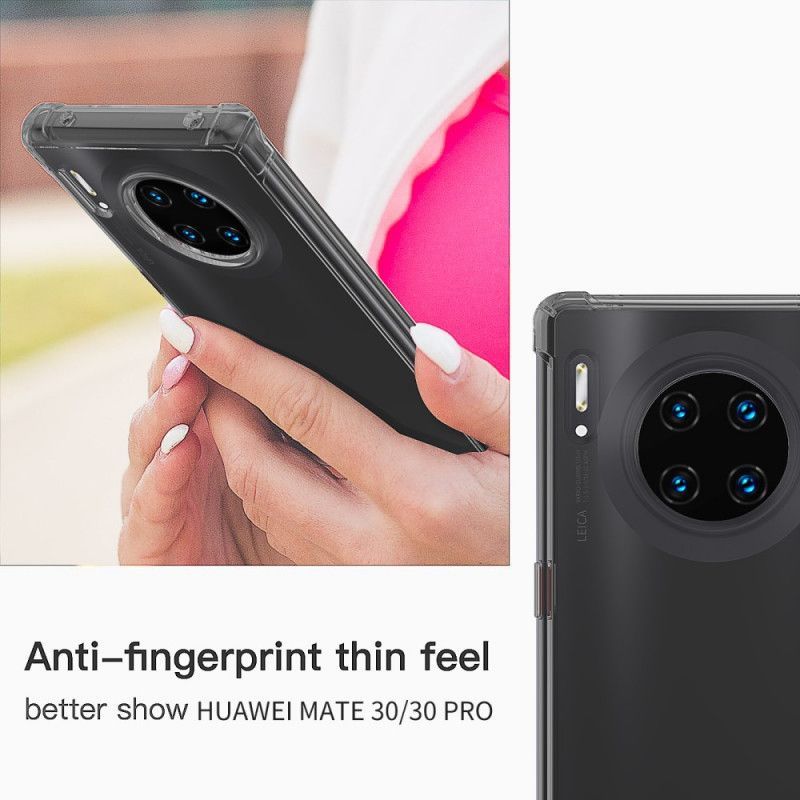 Κάλυμμα Huawei Mate 30 Μαύρο Διαφανή Προστατευτικά Μαξιλάρια