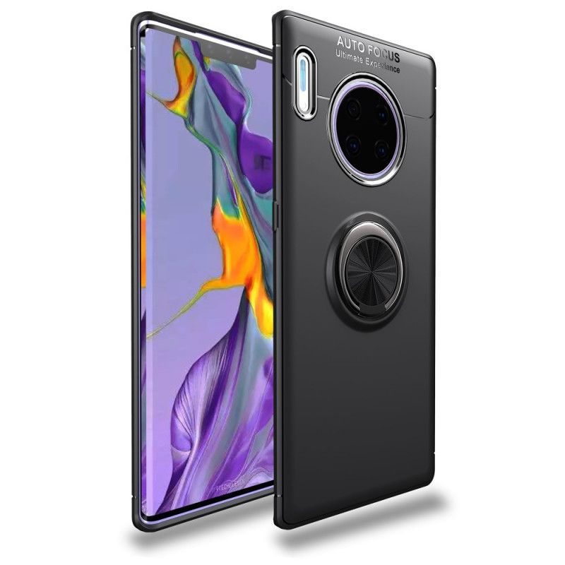 Κάλυμμα Huawei Mate 30 Pro Μαύρο Περιστρεφόμενος Δακτύλιος Lenuo