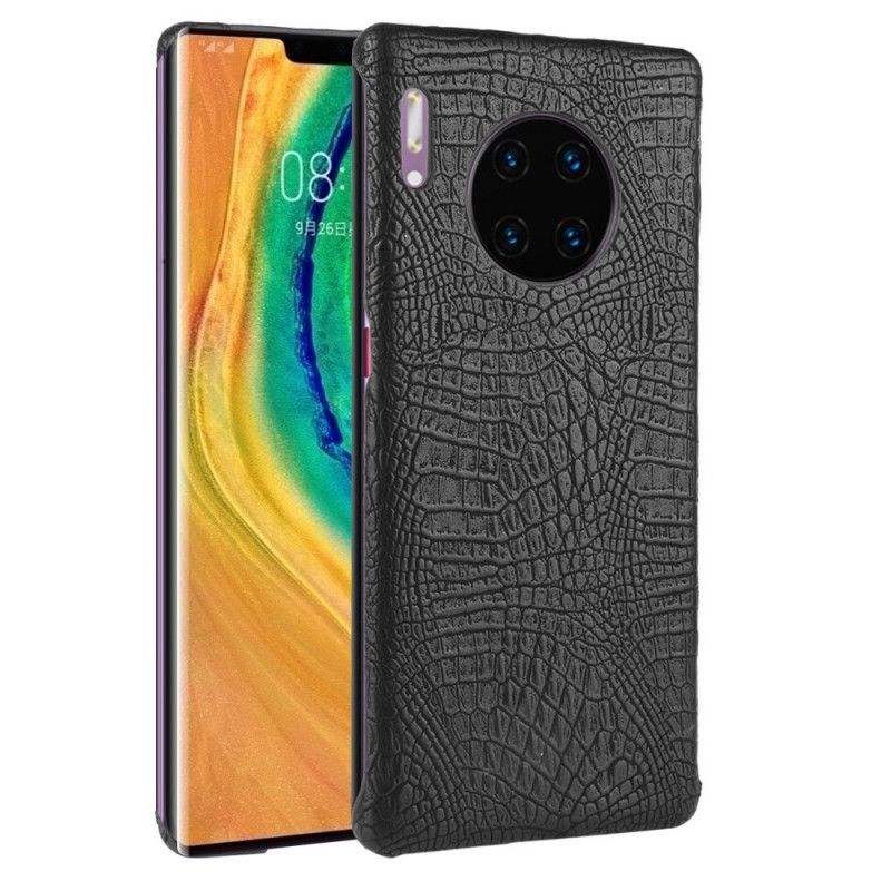 Κάλυμμα Huawei Mate 30 Pro Μαύρο Στυλ Κροκοδείλου