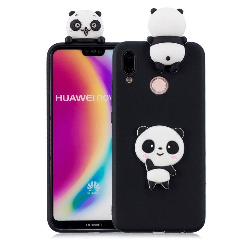 Κάλυμμα Huawei P20 Lite Μαύρο 3D Panda Μου