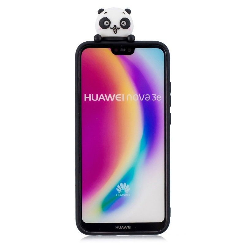 Κάλυμμα Huawei P20 Lite Μαύρο 3D Panda Μου