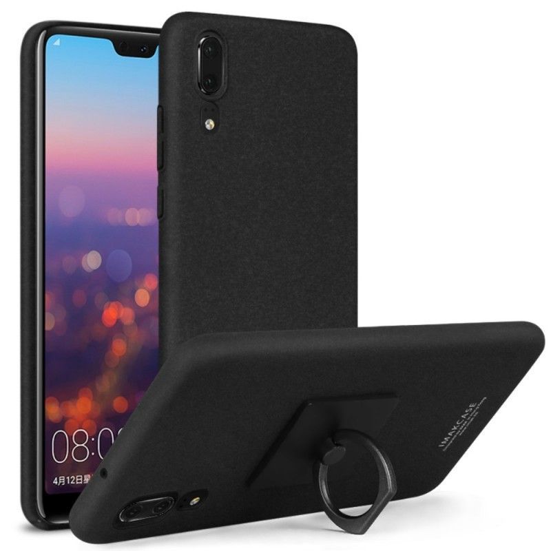 Κάλυμμα Huawei P20 Μαύρο Δαχτυλίδι