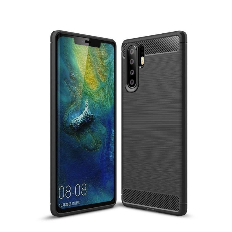 Κάλυμμα Huawei P30 Pro Μαύρο Βουρτσισμένη Ίνα Άνθρακα