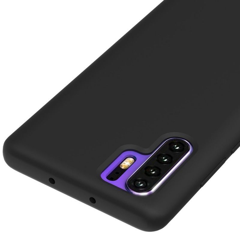 Κάλυμμα Huawei P30 Pro Μαύρο Υγρό Σιλικόνης