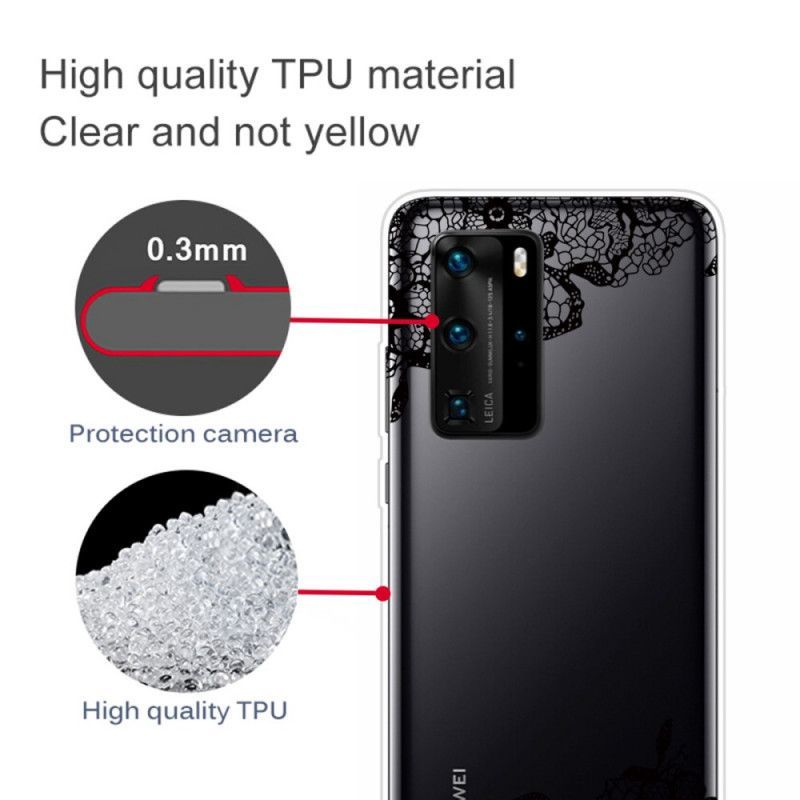 Κάλυμμα Huawei P40 Λεπτή Δαντέλα