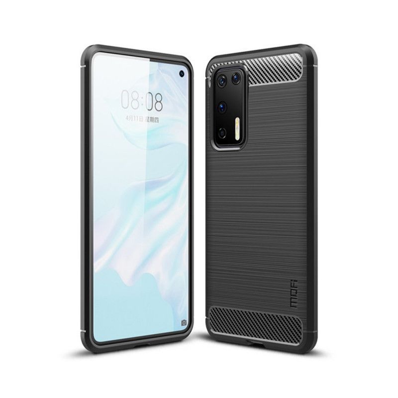 Κάλυμμα Huawei P40 Μαύρο Mofi Brushed Carbon Fiber Πρωτότυπος