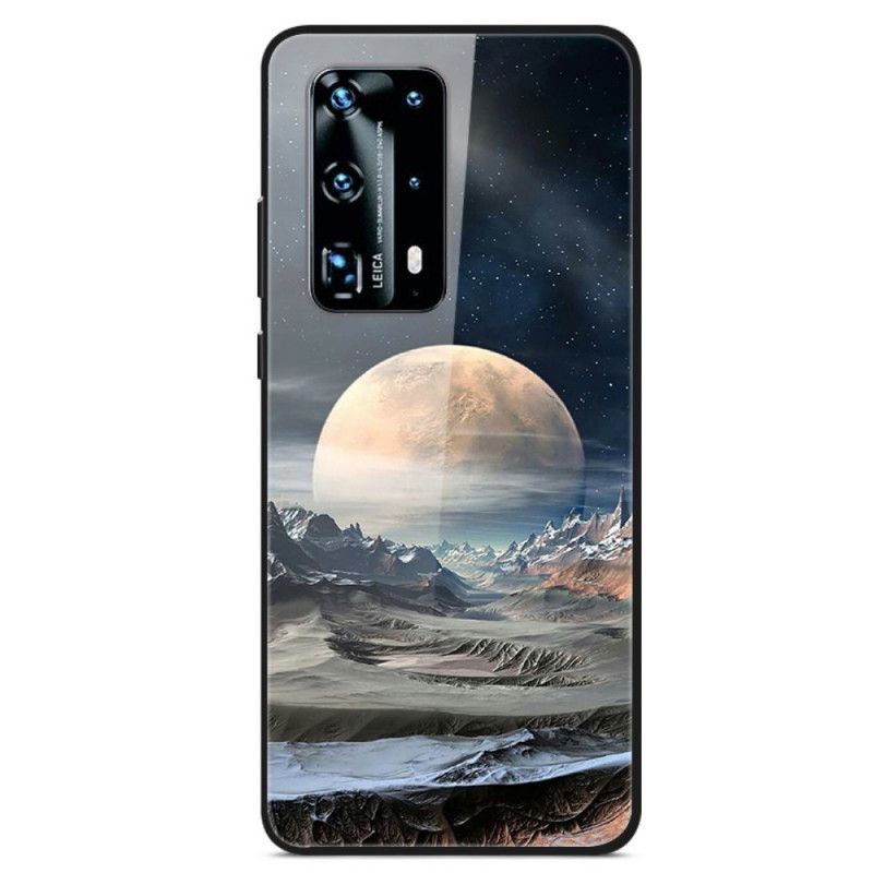 Κάλυμμα Huawei P40 Pro Διαστημικό Γυαλί Σε Φεγγάρι σιλικόνης