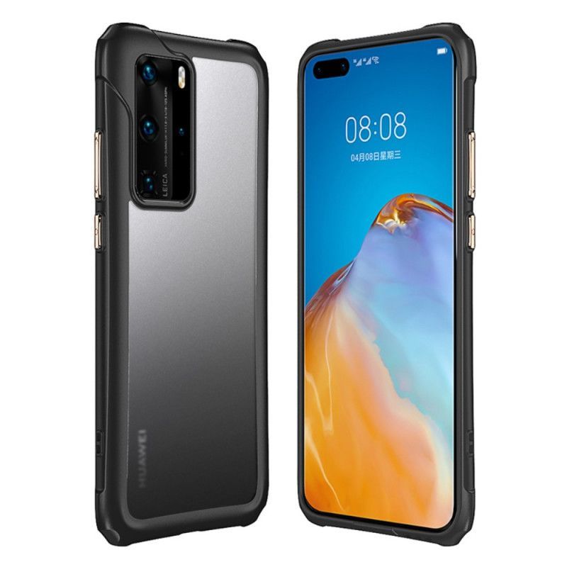 Κάλυμμα Huawei P40 Pro Μαύρο Διαφανές Ματ Σχέδιο Leeu