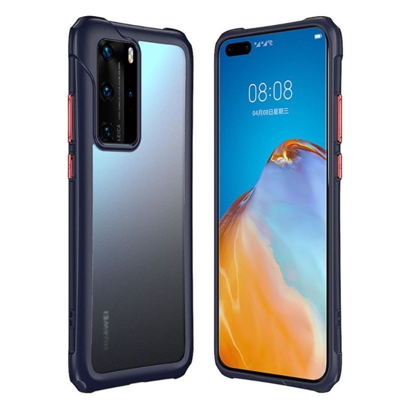 Κάλυμμα Huawei P40 Pro Μαύρο Διαφανές Ματ Σχέδιο Leeu