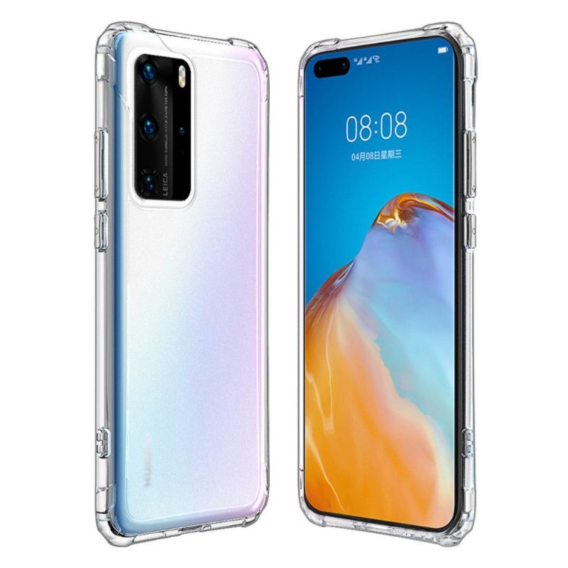 Κάλυμμα Huawei P40 Pro Μαύρο Διαφανές Ματ Σχέδιο Leeu