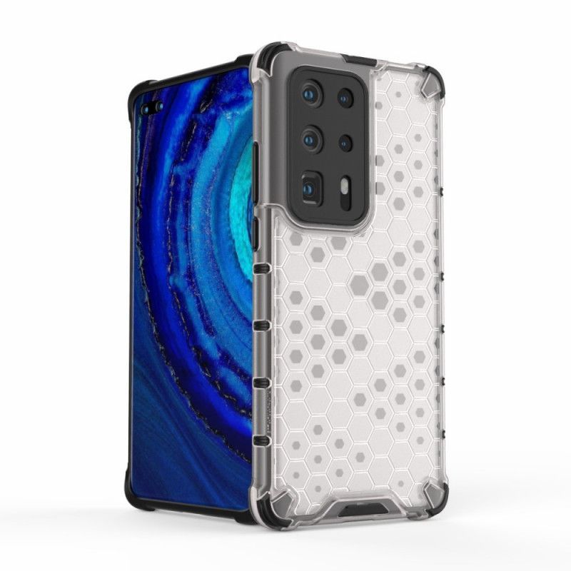 Κάλυμμα Huawei P40 Pro Plus Λευκό Στυλ Κηρήθρας Πρωτότυπος